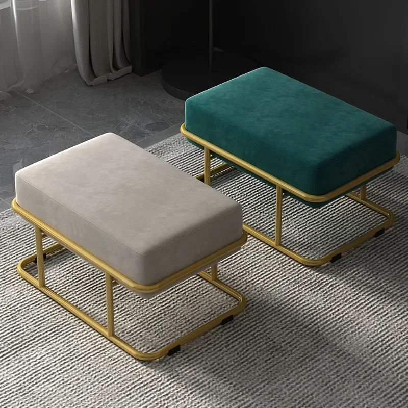 Modern Round Stool for Adults - Creative Sofa Footstool, Strong Load-bearing