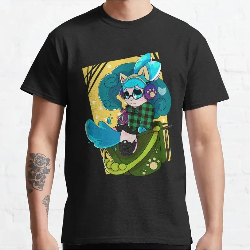 

Splat Quotes Splatoon Video Game Fan Art Men's Shirt 100% Cotton Printed Grizzco Mr Grizz Tee Shirt Plus Size Anime Clothes