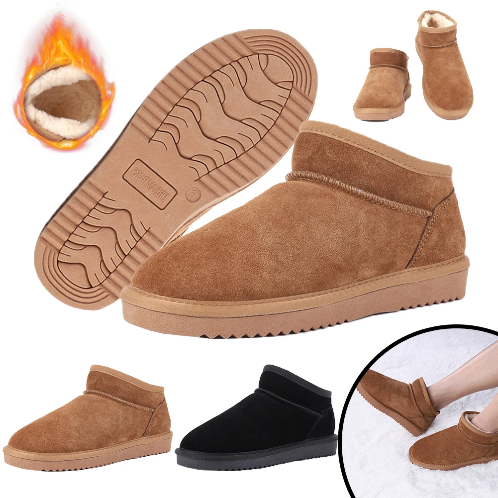 

Women Snow Boots Comfort Ankle Boots Anti-Slip Faux Fur Lining Boots Water Resistant Thermal Plush Boots for Outdoor Sports Shoe