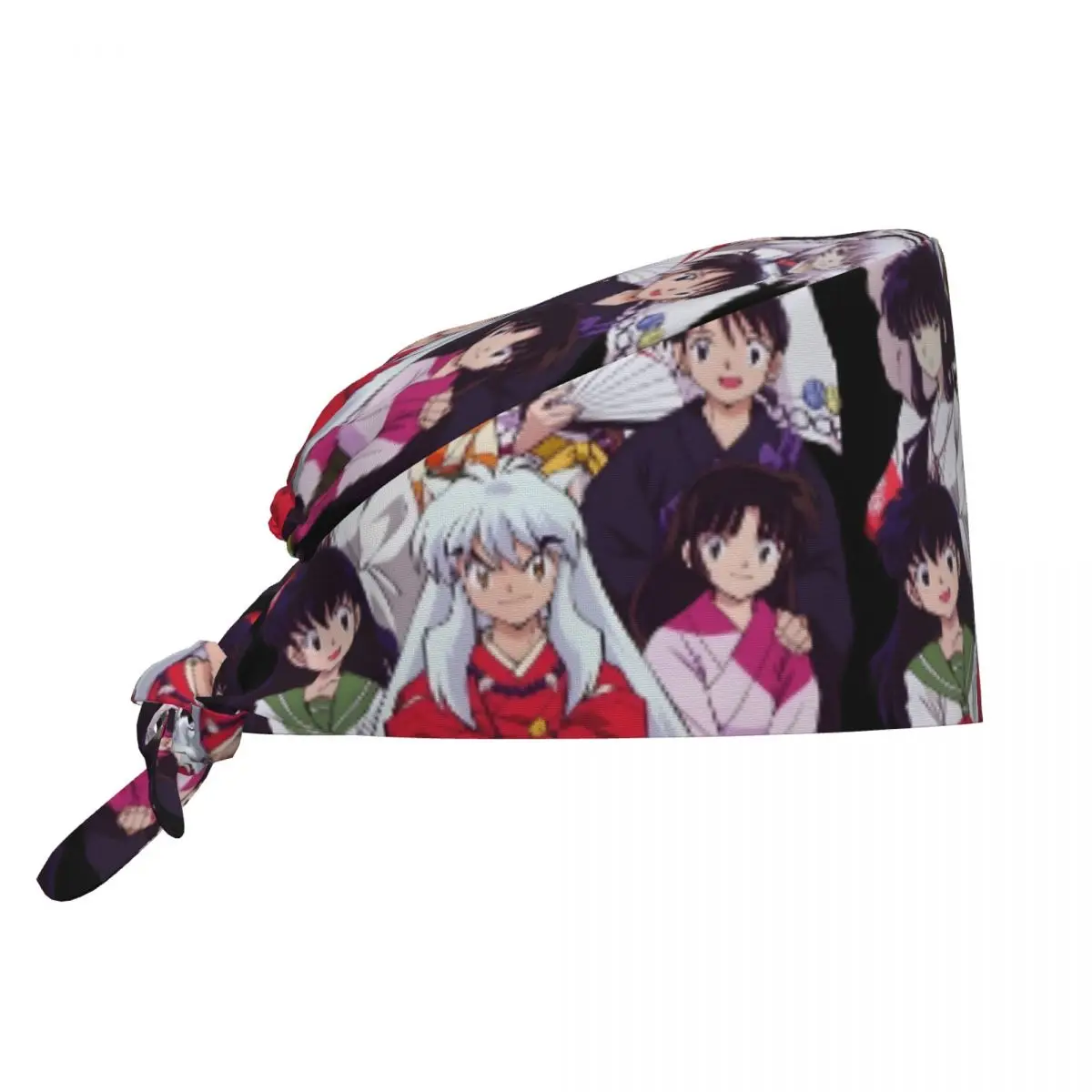 

Custom I-Inuyashaes Comic Cute Scrubs Cap Surgical Hats Women Men Nostalgic Operating Room Cap Operator Hats Lab Works Hat