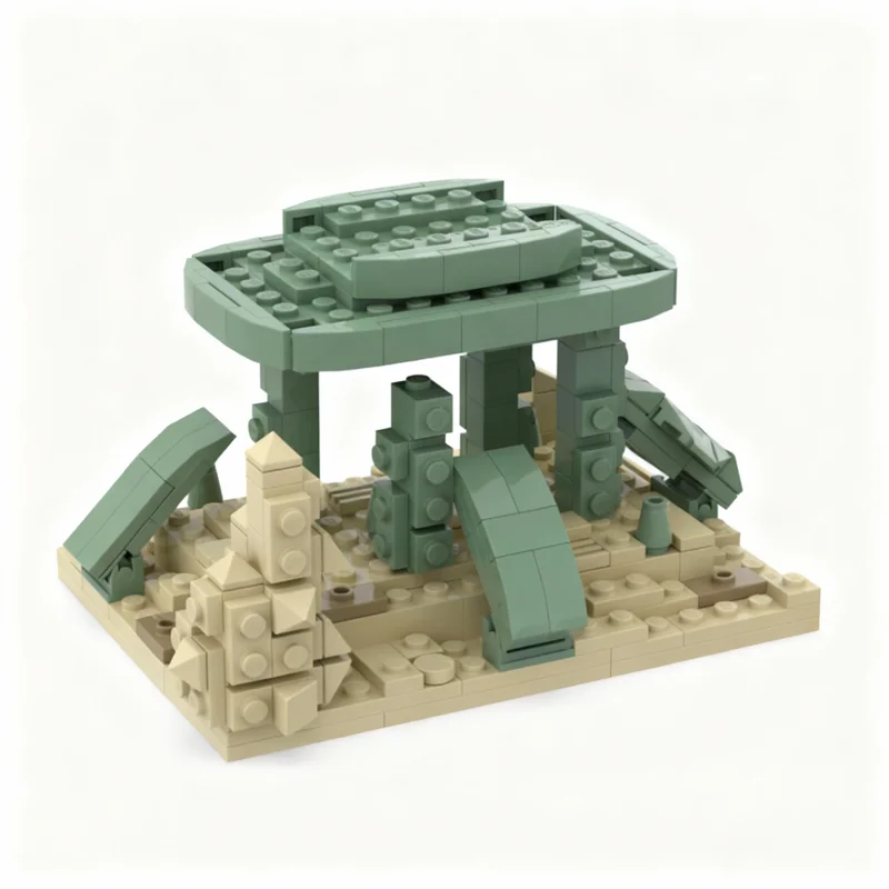 307pcs MOC Collectible Minifigures Series 21 Minifigures Ancient Warrior Display Stand. Model Building Blocks Architecture 3D