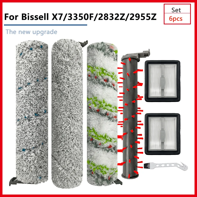 For Bissell Fourth-Generation Groundwaste X7 3350F 2832Z 2955Z Hepa Filter Pet Multi-Function Carpet Floor Brush Home Accesories