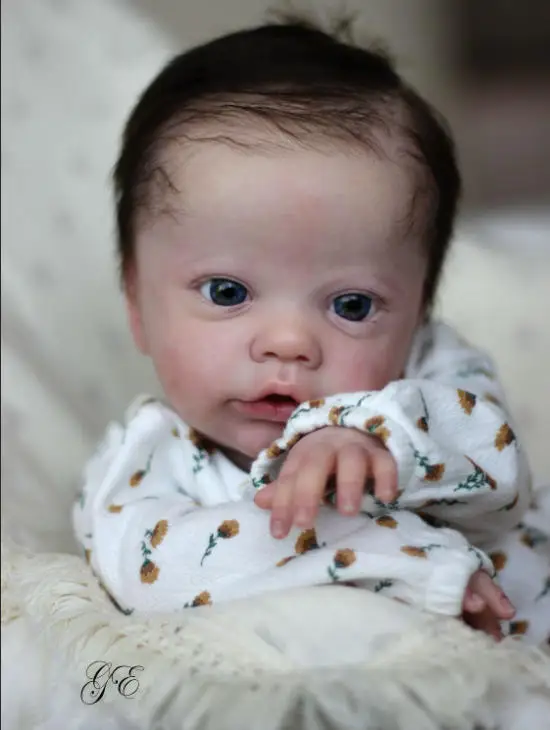 

NPK 19inch DIY Doll Parts Reborn Primrose Asleep/Awake Limited Edition Blank Mold Fresh Color Kit with Cloth Body and Eyes