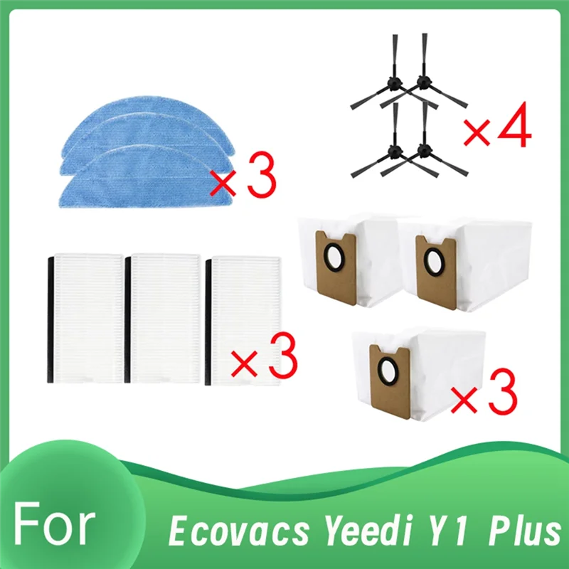 Стабильный робот-пылесос Ecovacs Yeedi Y1 Plus с увеличенной эффективностью очистки, замена деталей чистящего средства