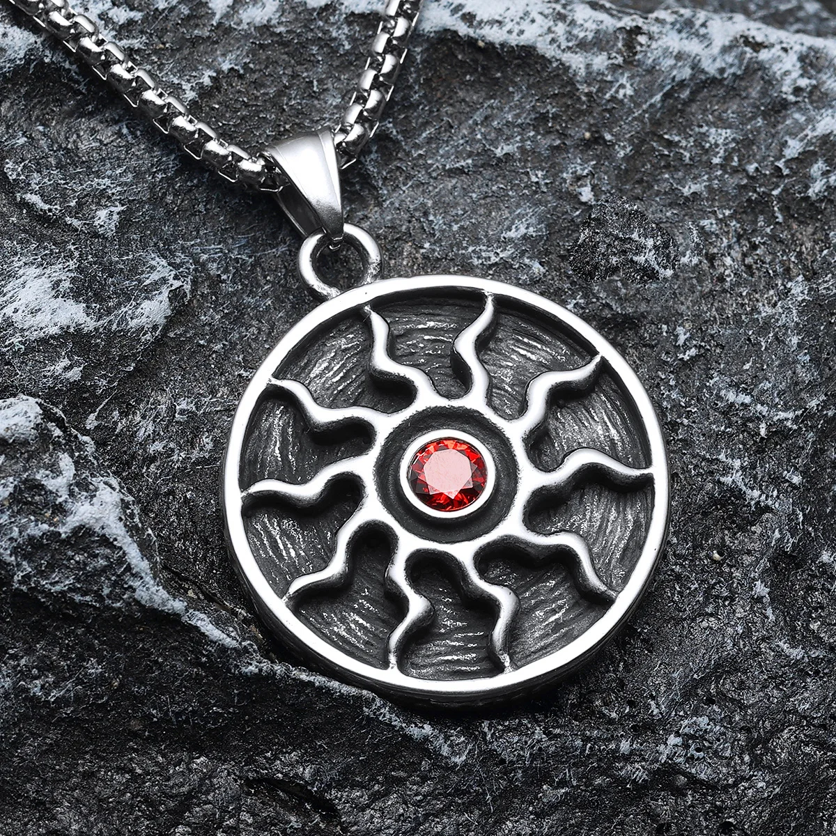 Apollo Helios Halsketten 316L Edelstahl Männer Anhänger Kette Rock Punk Rap für Freund Männlich Schmuck Retro Geschenk Dropshipping