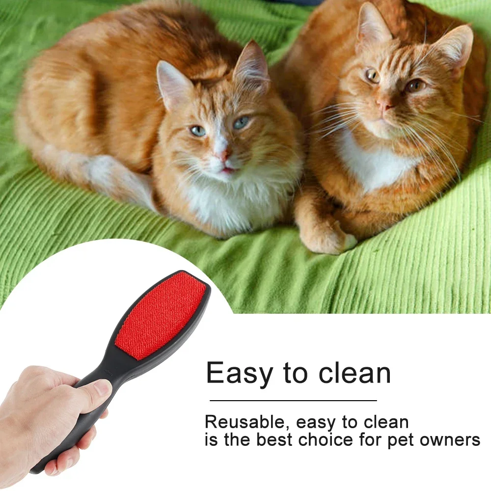 Escova dupla face Lint para roupas, roupas, peles, removedor de pêlos, Magic Lint Brush, removedor de pêlos de cães e gatos, novo, 2pcs