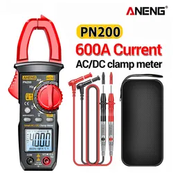 ANENG PN200 Digital Clamp Meter DC/AC 600A Current 4000 Counts Multimeter Ammeter Voltage Tester Car Hz Capacitance NCV Ohm Test