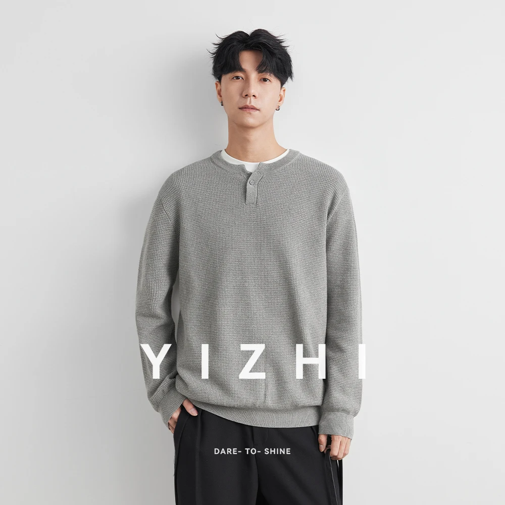 

Loose Casual Men's T-shirt Fake Two-Piece Vintage Japanese Style Spring Autumn New Trendy Brand Breathable Crew Neck Top Male