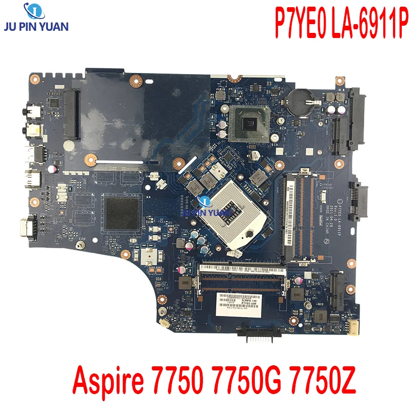 

P7YE0 LA-6911P Laptop Motherboard For Acer Aspire 7750 7750G 7750Z HM65 DDR3 MBRN802001 MB.RN802.001 Main Board Works