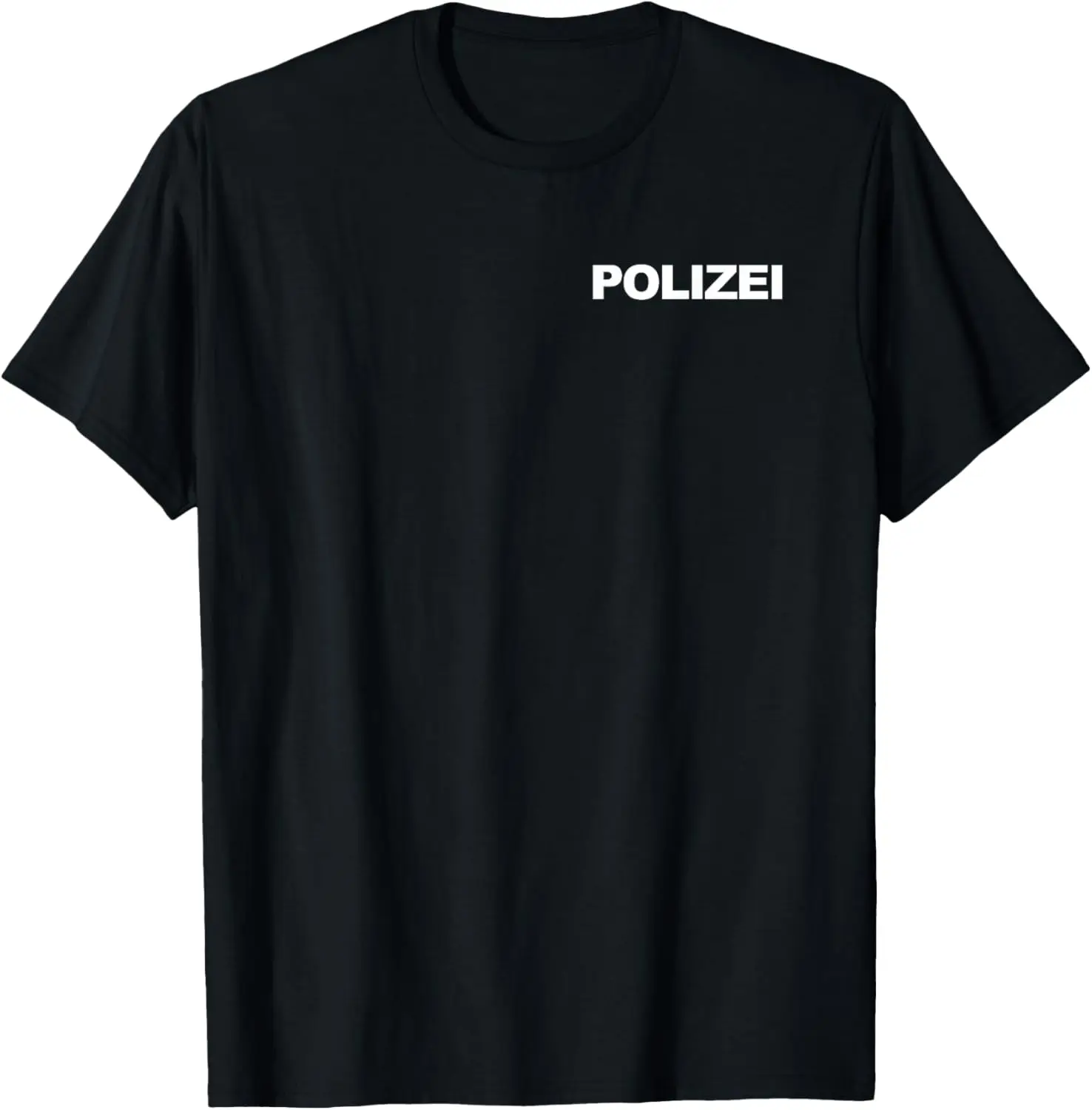 Polizei Shirt German Police Front Back Print T-Shirt