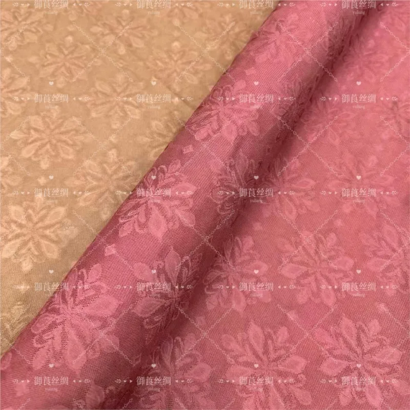Silk 114cm width persimommeon dyed four-warp corner plant-dyed xiangyunsha fabric