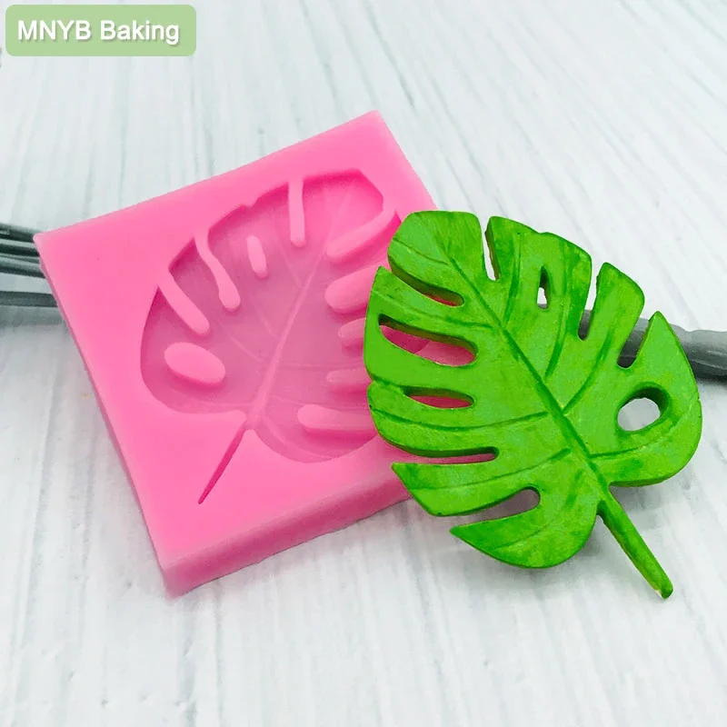 

Chocolate Fondant Silicone Mould DIY Design Leaf Shape Cake Dessert Decoration Baking Candy Mold Fun Creative Kitchen DIY Tool