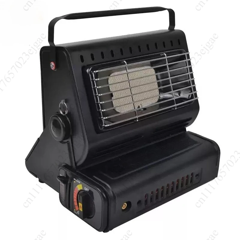Portable gas heater, outdoor camping gas heater, indoor tent heater, camping and hiking stove with handle