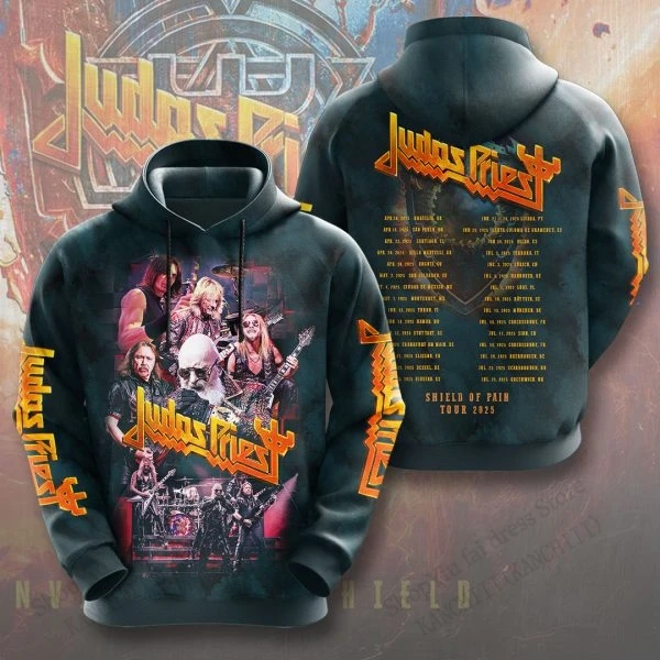 ロック・ジューダス・プリースト・バンド 3Dプリント グラフィック パーカー メンズ レディース ファッション ヒップホップ フーディー スウェットシャツ オム コート レディース スウェット メンズ ウェア