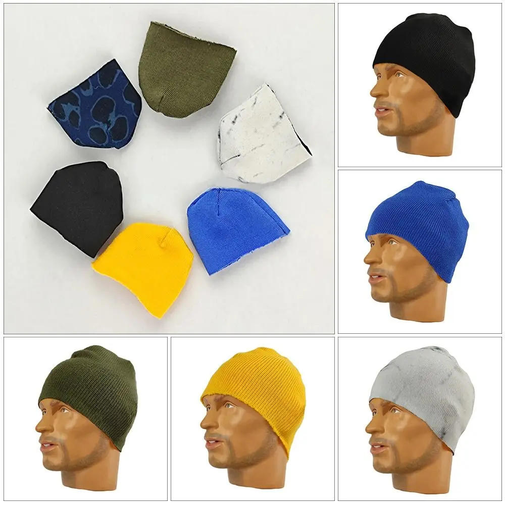 Doll Clothes Accessories 1/6 Miniature Soldier Male Fashion Hats Cotton Knitted Hats Casual Wear Caps Doll Knitted Hat