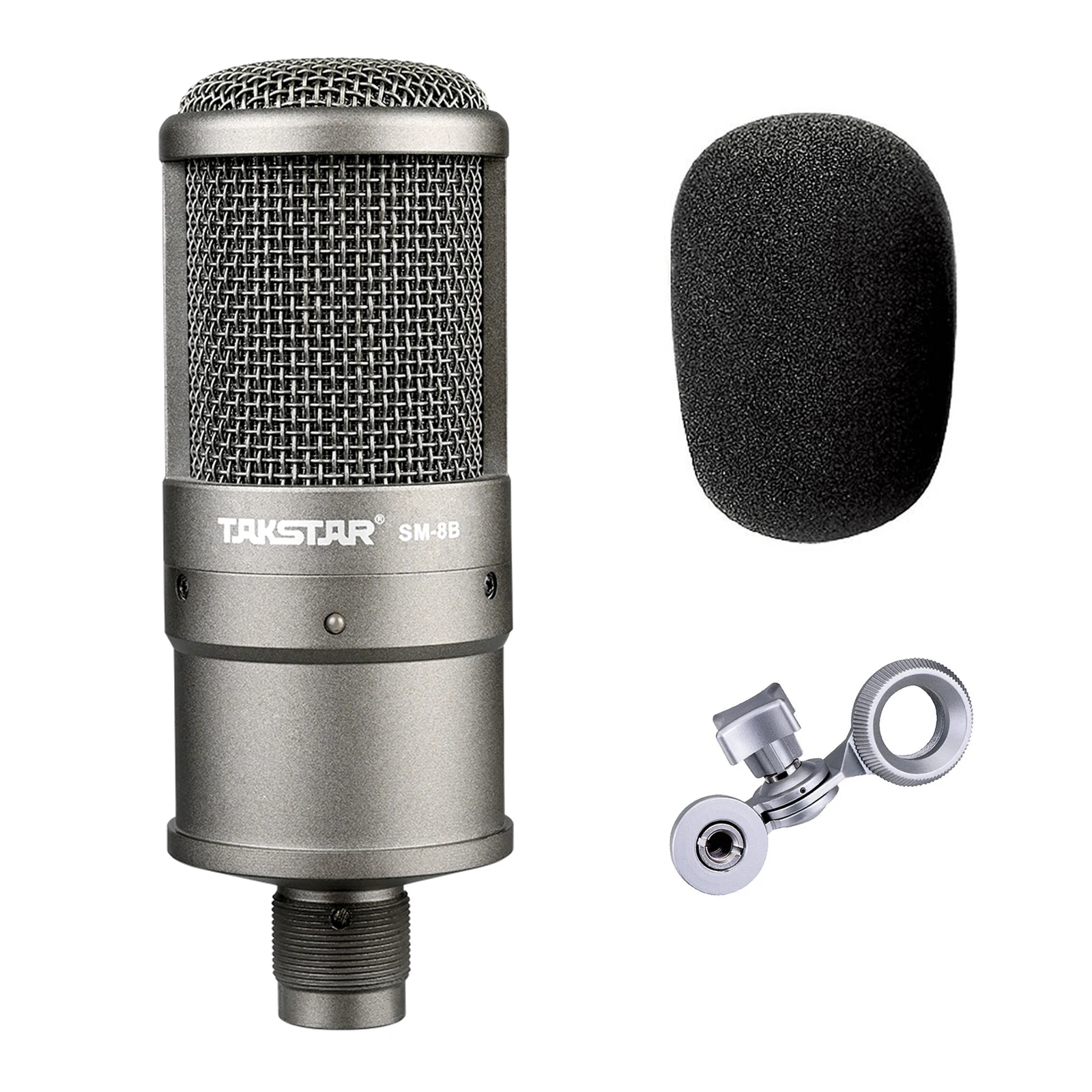 

TAKSTAR SM-8B Condenser Microphone Broadcasting and Recording Mic for On-Stage Performance Karaoke ,Microphone for Singing