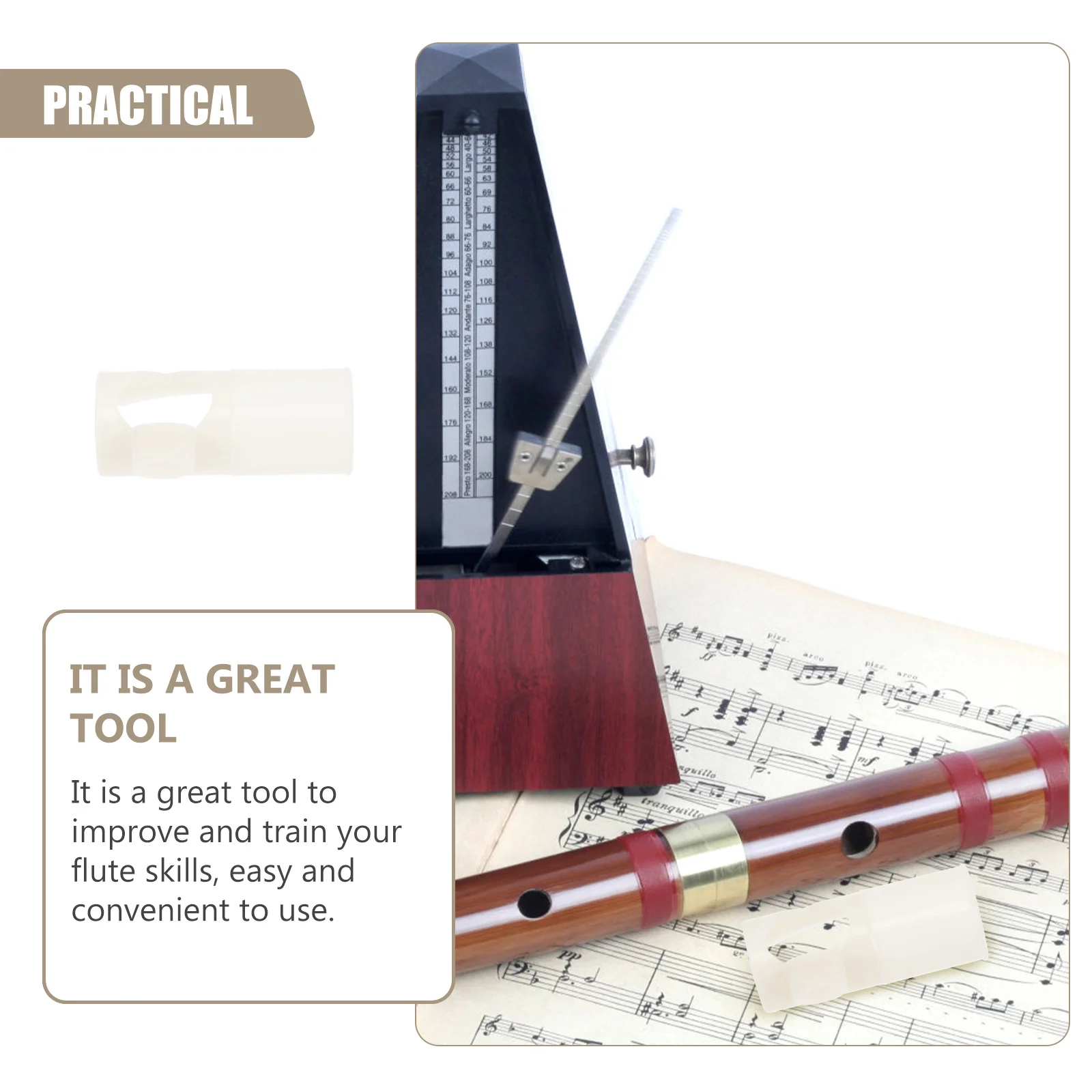 

Flute Mouthpiece Accessories Musical Instrument Learning Accessory Headjoint Beginner