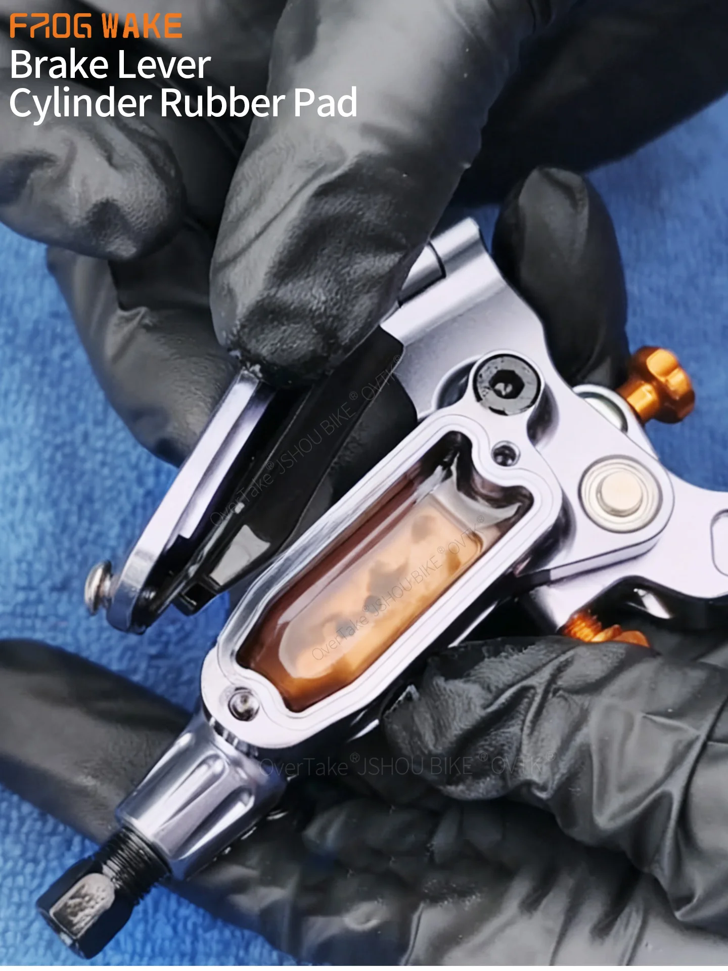 FROGWAKE FV4/FV2/FW900 الفرامل إصلاح جزء وسادة مطاطية/حلقة الفرجار المكبس النفط إبرة/رئيس الدراجة الملحقات #5