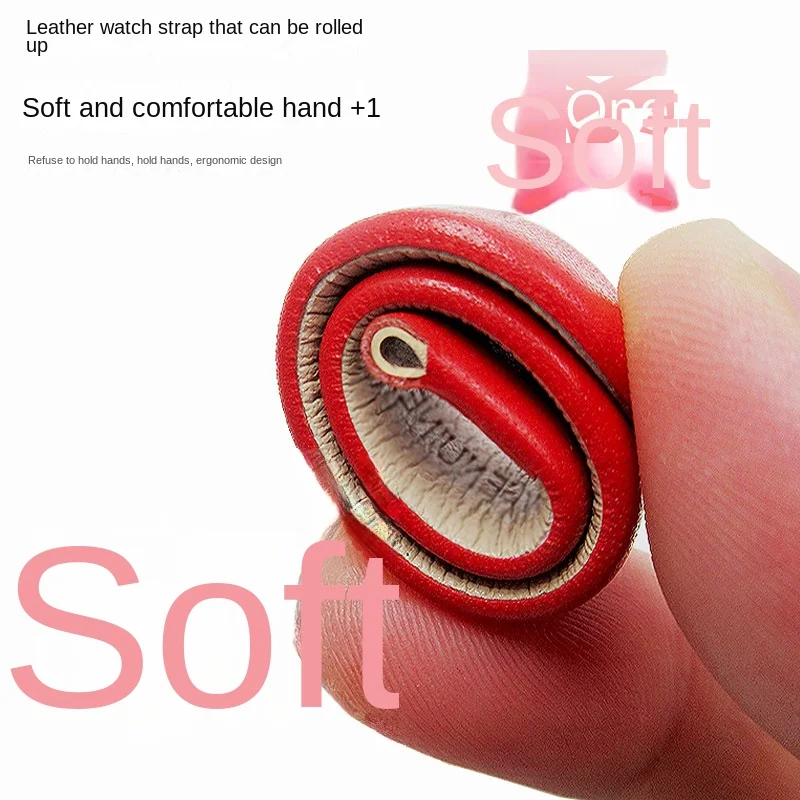 For any brand Fashion leather watchband women\'s mini Slim small size band 6mm 8mm 10 12 14 16mm black brown red white blue strap