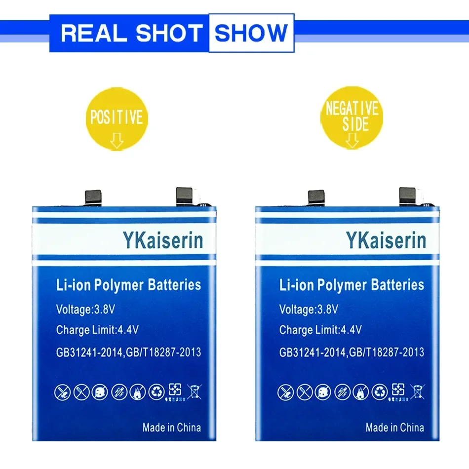 YKaiserin 5200mAh Replacement Battery BP46 For Xiaomi 12 12X Batteries