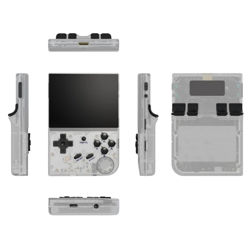 معالج وحدة الألعاب المحمولة H700 مع جزء وحدة تحكم ألعاب الفيديو بشاشة 3.5 بوصة
