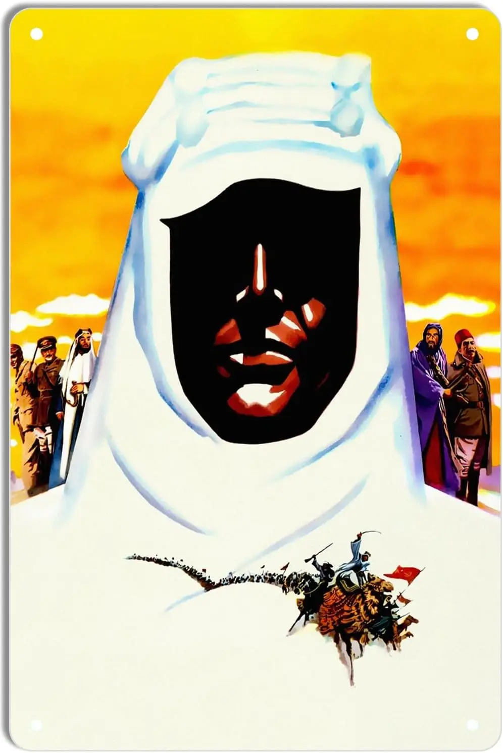 Metal Tin Sign Lawrence of Arabia Minimal Movie Posters for Home Theater Decor and Retro Wall Art 8x12 Inch sign
