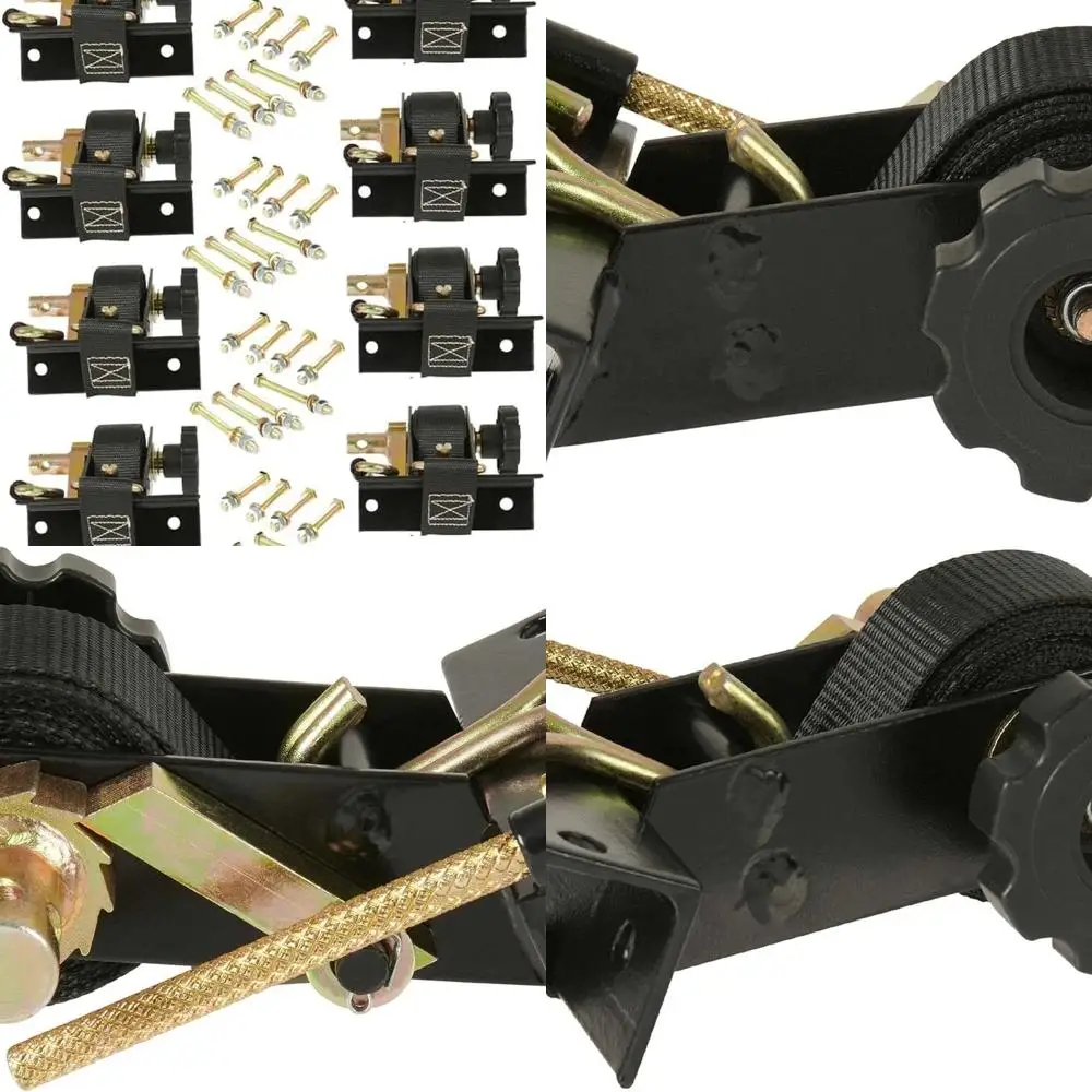 

Стойка для лестницы 1-1/2 x 7 футов с храповым механизмом (пара), крепление на квадратную трубку, черный (4 шт.)