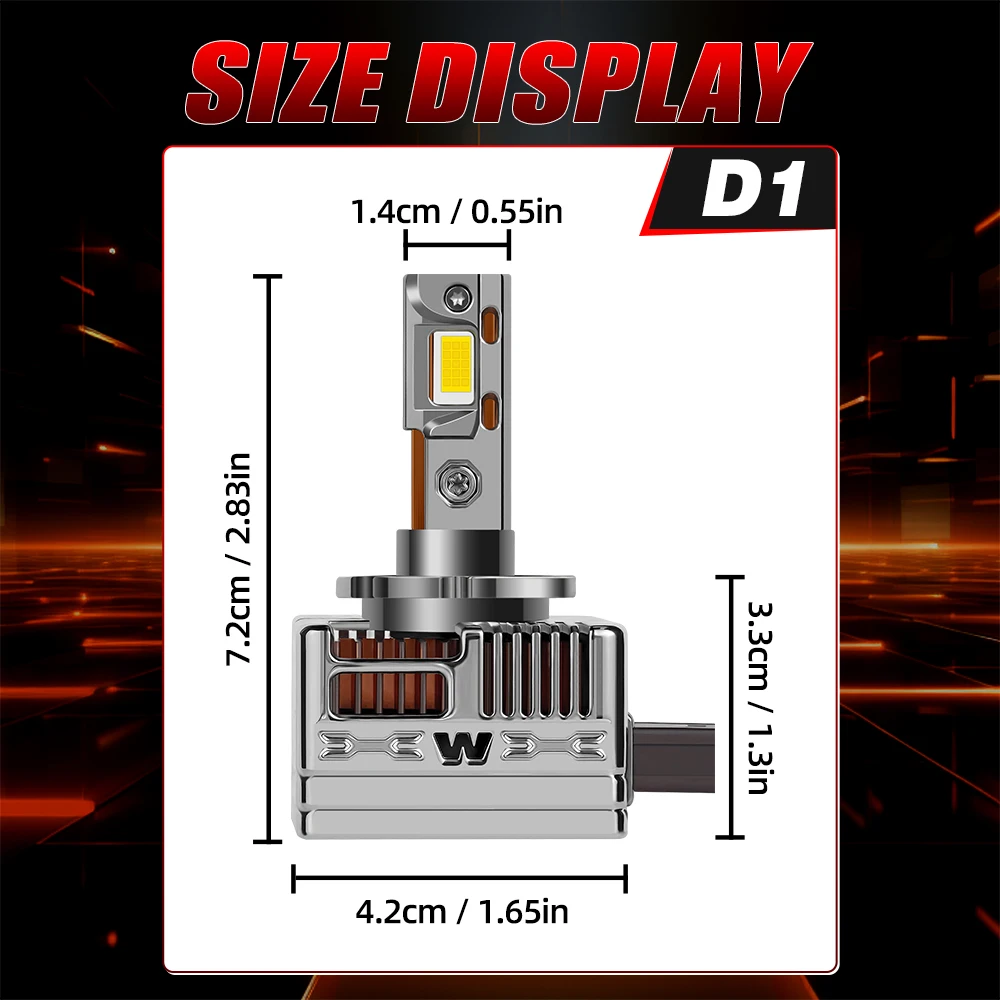 2x LED Headlight Bulbs with Copper Tube 50000LM D1R D1S For BMW 5 Series F07 F11 F10 2011-2014 F07 GT 2009 2010 2012 2013-2017 view 6