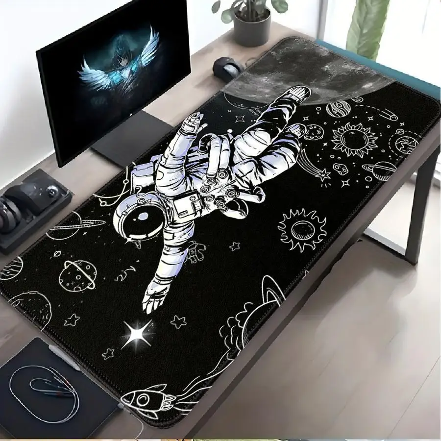 Mouse Pad office Pad Desk accessories Keyboard Mouse Pad Game Console Pad Computer Laptop Pad Waterproof Cool Astronaut