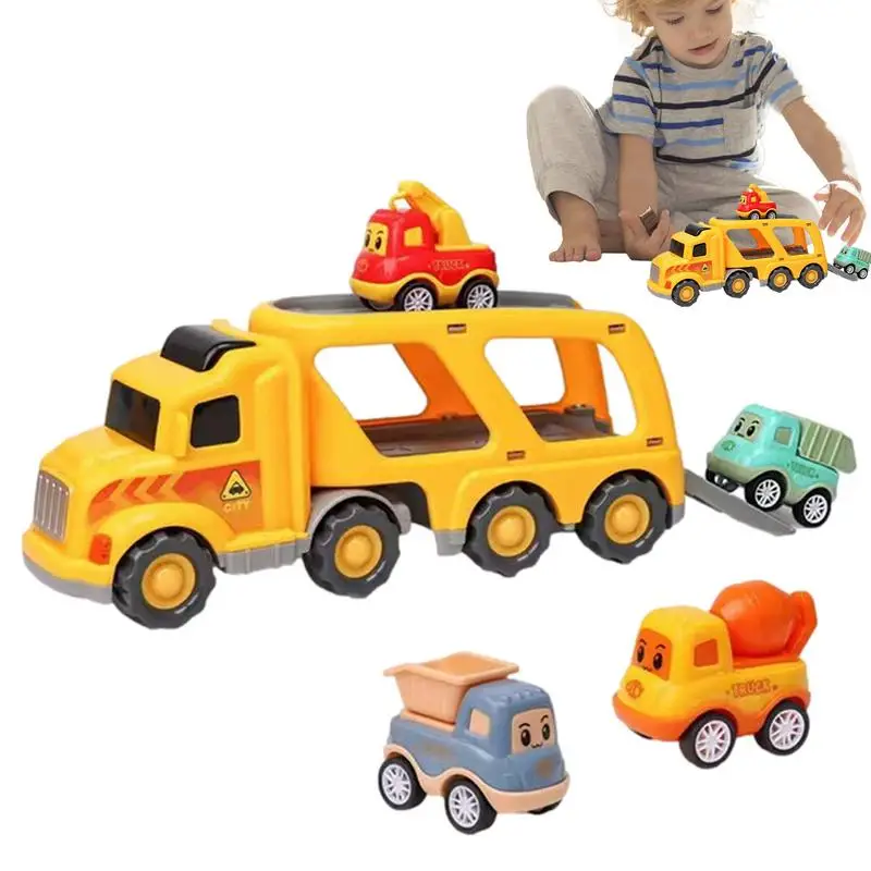 

Friction Powered Cars 5 In 1 Trucks Construction Vehicles Toys Set Interactive Push And Go Toy Trucks Friction Powered Vehicle