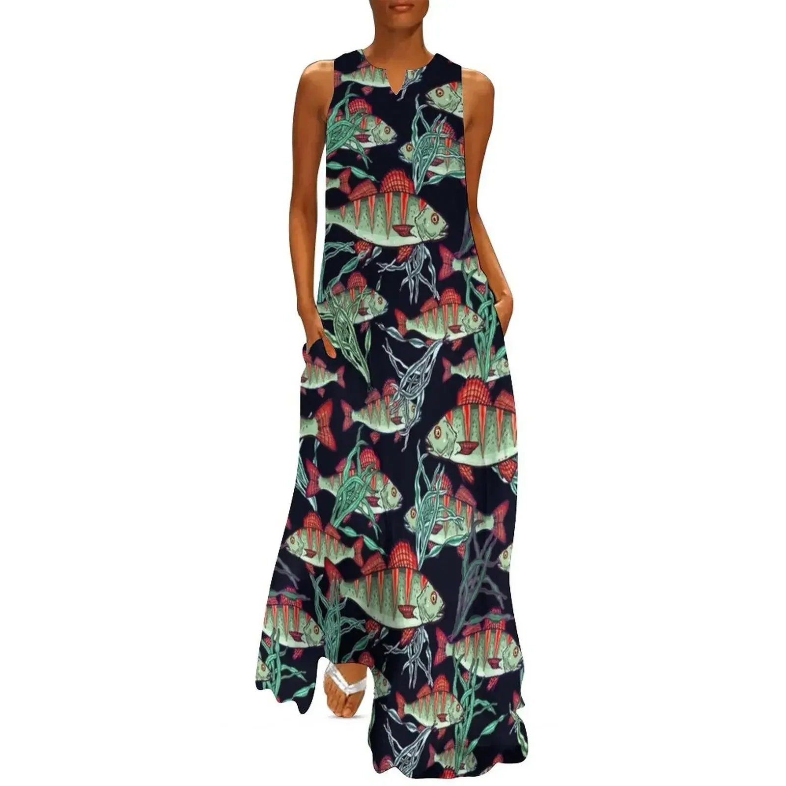 

Fishing time! Long Dress Prom gown women dress Women dresses summer long sleeve dress