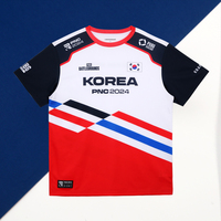 Summer 3D Print Fans PUBG Nations Cup 2024 Champions - TEAM KOREA Men's Kids Breathable Round Neck T-shirt Man Short sleeve Tops