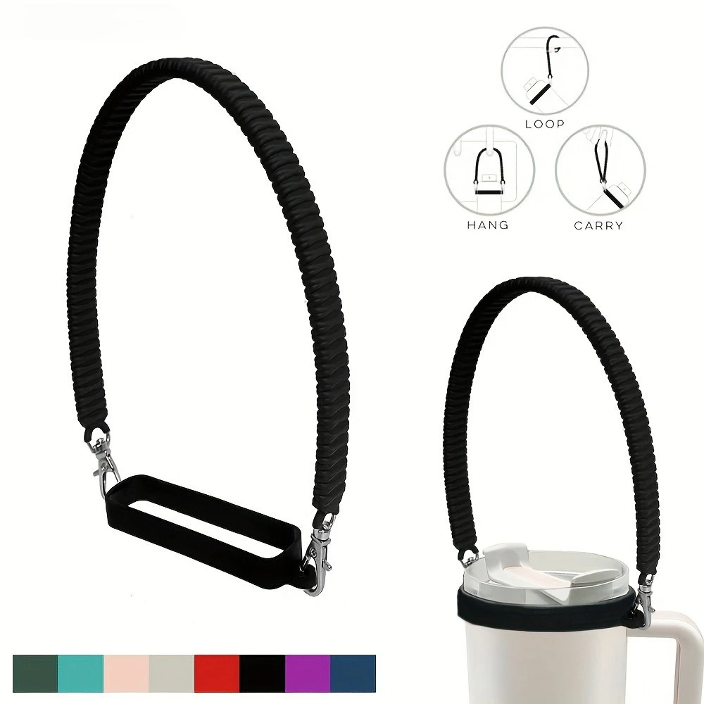

Water Bottle Handle Water Bottle Sling Carrier Holder Strap Soft Durable Silicone for Most 8-40oz Bottles for Cup Accessories