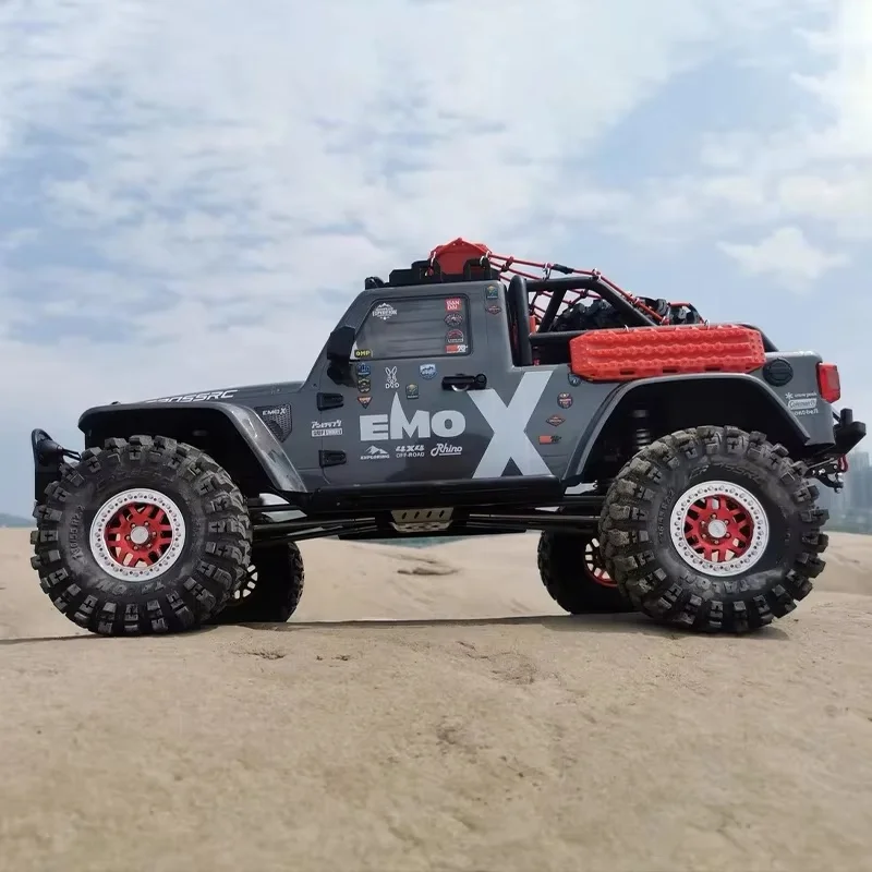 Crossrc 1/8 Emo X Rhino Pickup Remote Control Vehicle Rtr Dual Speed Door Bridge Differential Lock Off Road Vehicle Model Toy