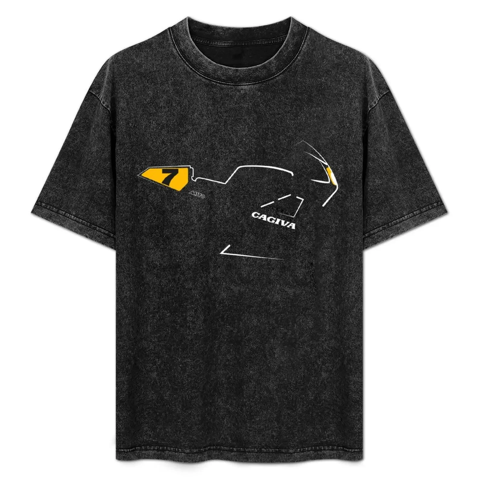 

Cagiva Mito eddi T-Shirt Plus Size Solid Color T-Shirt
