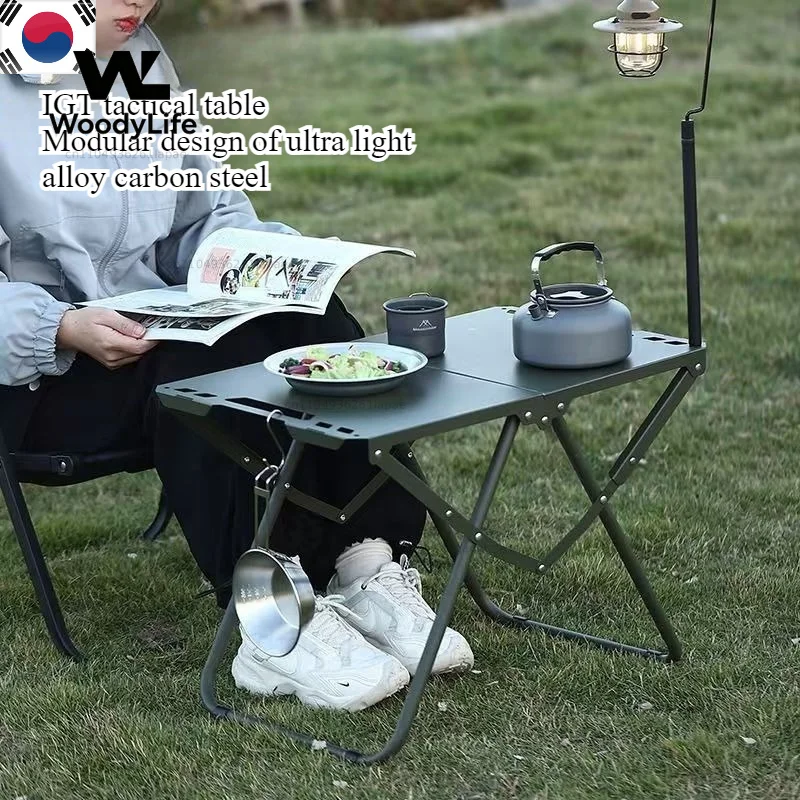 One Piece Storage Tactical Table Camping Table Outdoor Stacking Table Portable Picnic Picnic Equipment Picnic