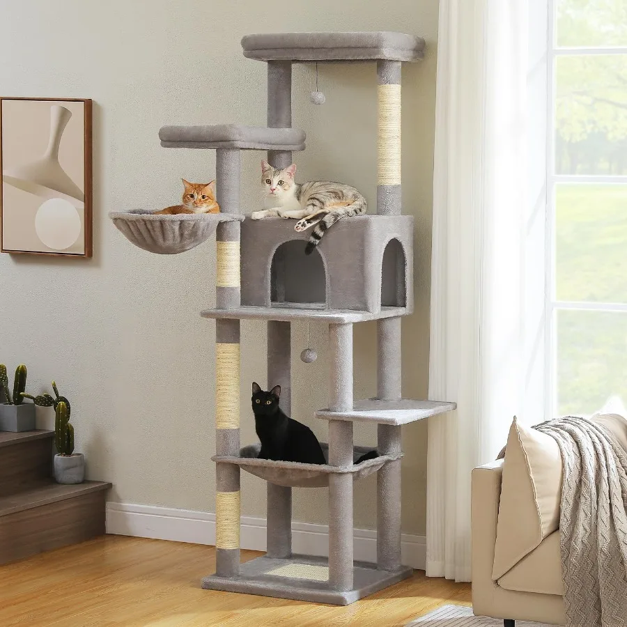 Tall Cat Tree 73 In… - image