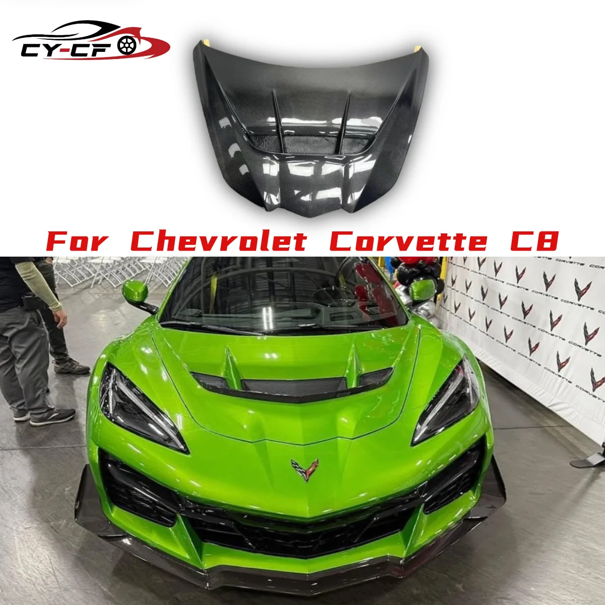 

Carbon Fiber/Forged Carbon ZR1 Style Front Hatch Cover Fit for 2020+ Corvette C8 Z51 Z06 Car Accessories Hood