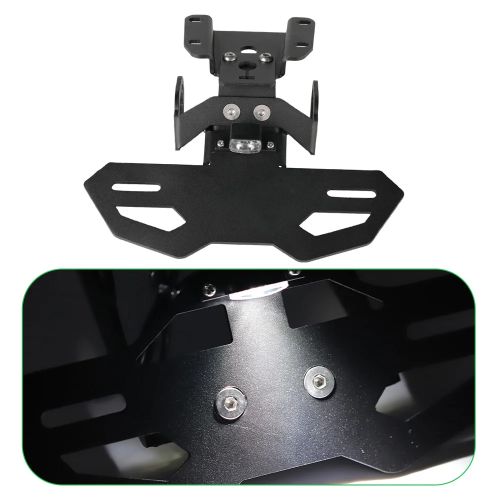 

For Yamaha MT-07 2014-2024 FZ-07 2014-2020 YZF-R7 2021-2025 12V Motorcycle Number License Plate Bracket with LED Light