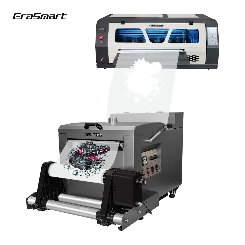 Erasmart Dual xp600 4720 i3200 print head DTF Printer 60cm for T shitt printing machine