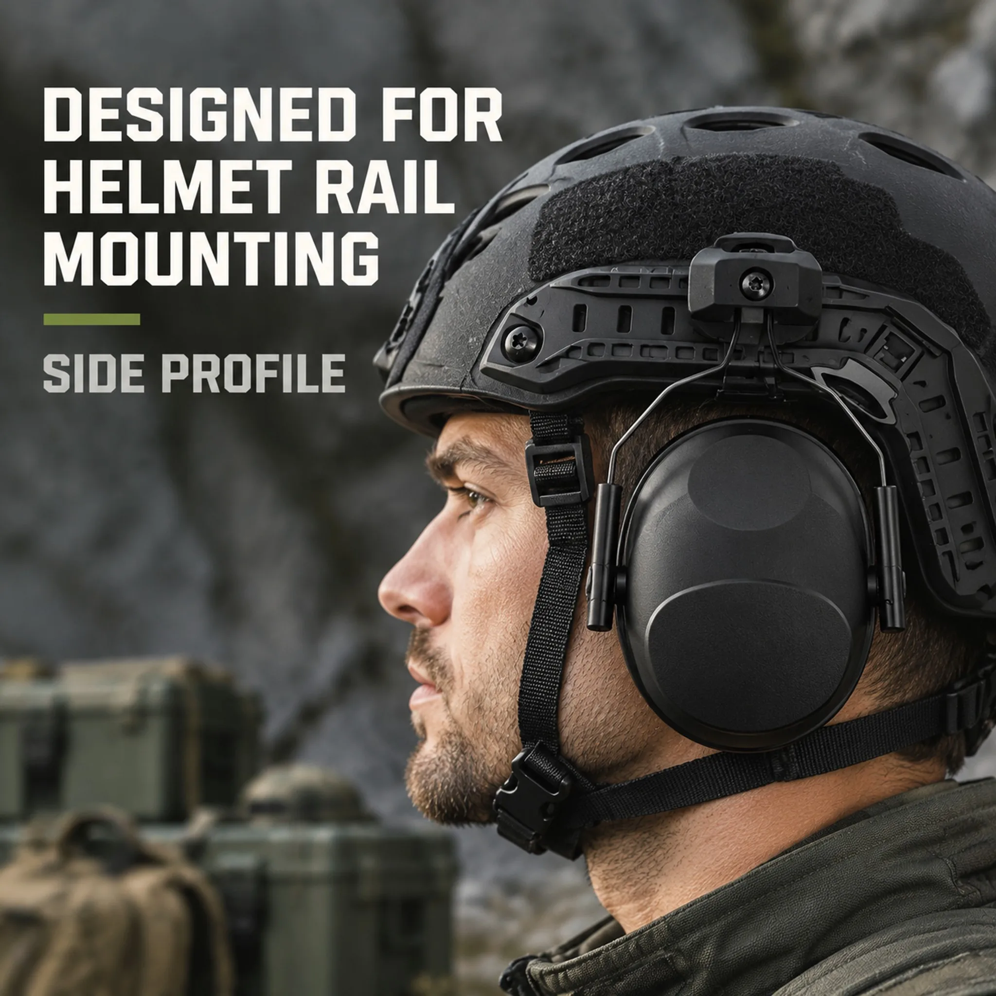 Anti-Noise Headset Ear Plugs Tactical Shooting Hunting Ear Defenders Fast Helmet Mounted EarMuff Hearing Protection Earphone