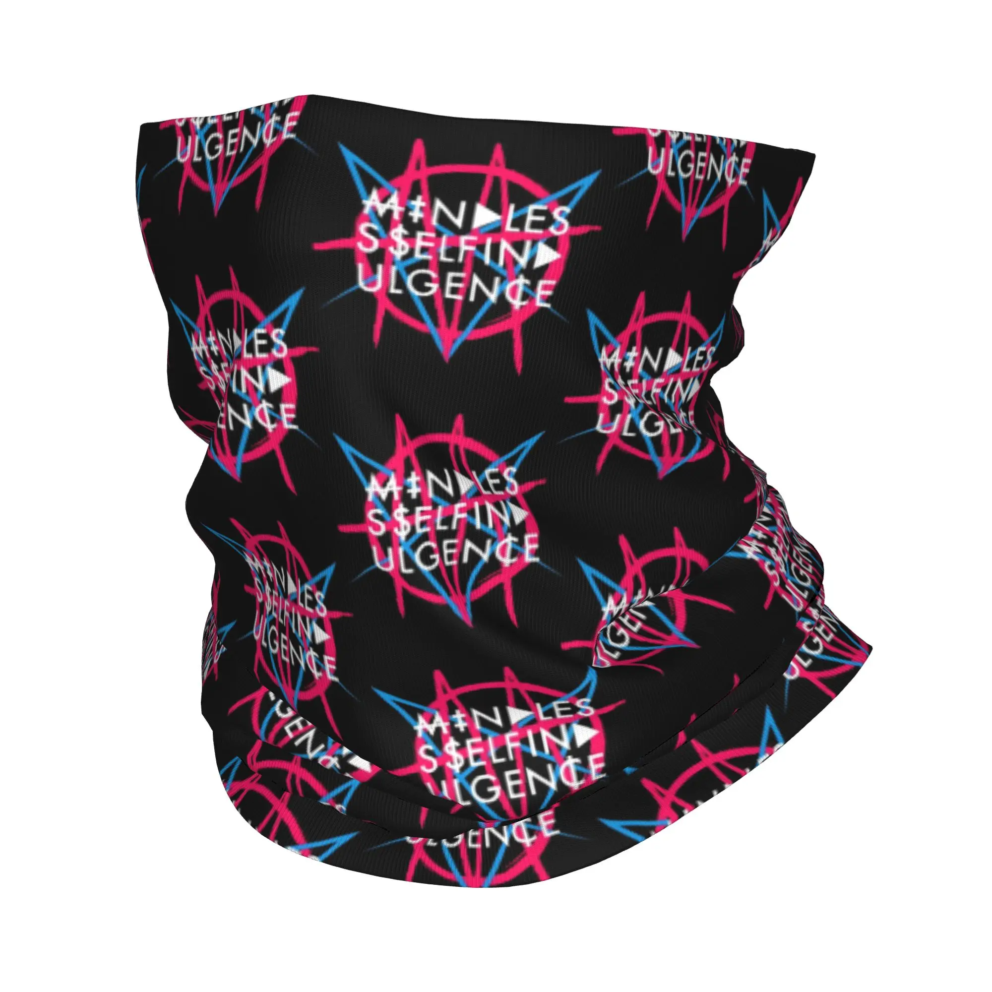 Custom M-Mindlessed Rock Bandana Neck Gaiter for Ski Running Women Men Wrap Scarf Alternative Rock Music Balaclava Warmer