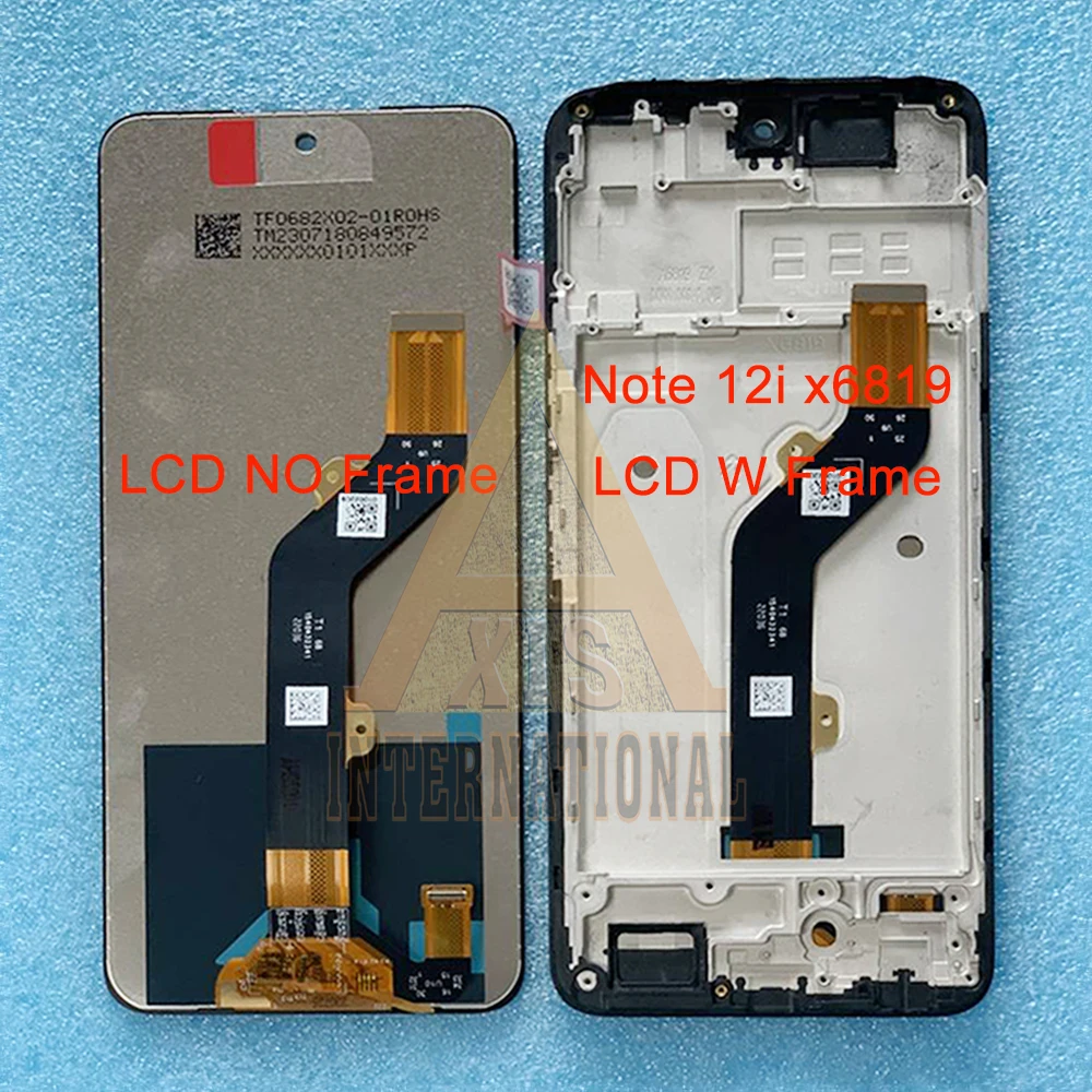 

Tested For Infinix Note 12i X6819 LCD Display Screen LCD Touch Panel Digitizer For Infinix Note 12i 2022 X677 LCD 12i Frame