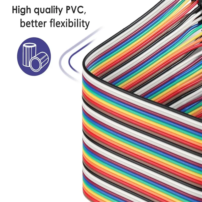 120pcs Multicolored Dupont Wire 40pin 20CM Male to Female 40pin Male to Male Female to Female Breadboard Jumper Ribbon Cable