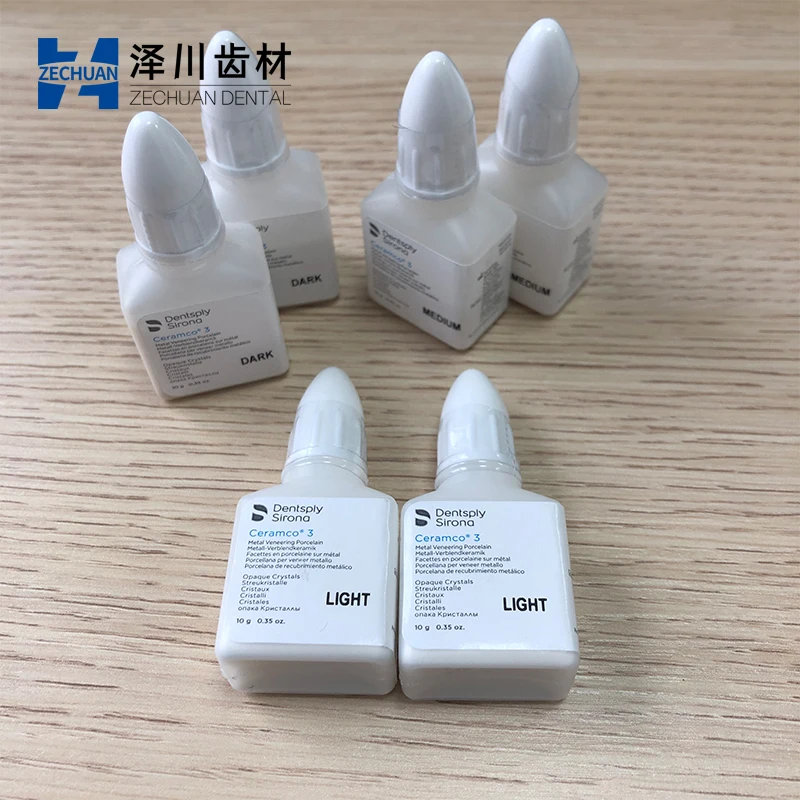 Dentsply Sirona Lab Ceramco 3 كريستالات غير شفافة 10 جرام من البورسلين المعدني للأسنان #5