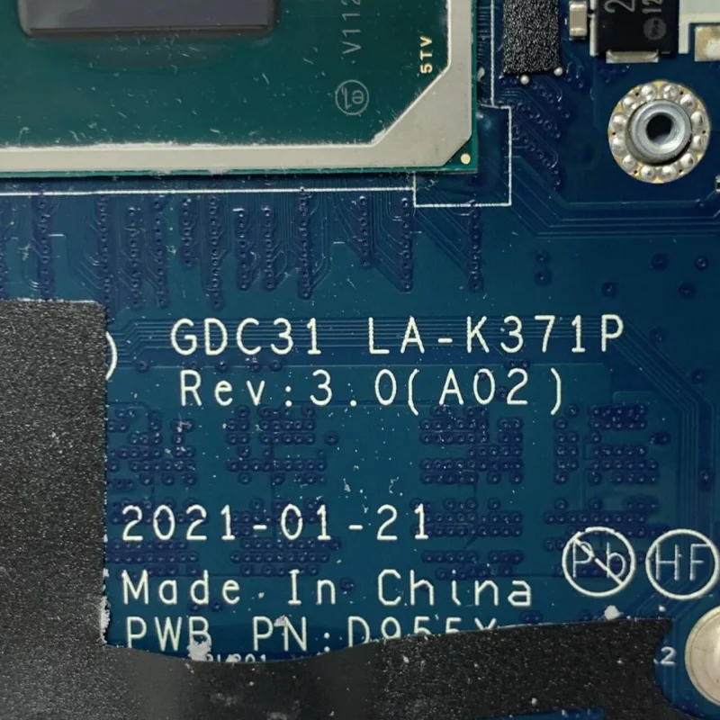 

09RW31 CN-09RW31 CN-07MHG4 07MHG4 с процессором SRK1F I7-1185G7 RAM 16 ГБ LA-K371P для Dell 7320 7420 7520, материнская плата для ноутбука, 100% тестирование