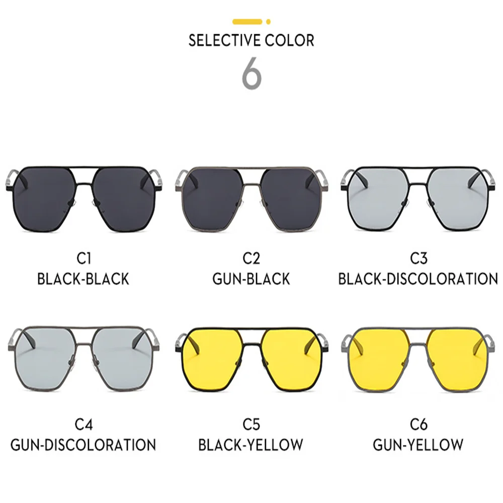 النظارات الشمسية اللونية المستقطبة للرجال والنساء ، المغنيسيوم الألومنيوم ، ظلال معدنية فاخرة ، نظارات القيادة وصيد الأسماك ، UV400
