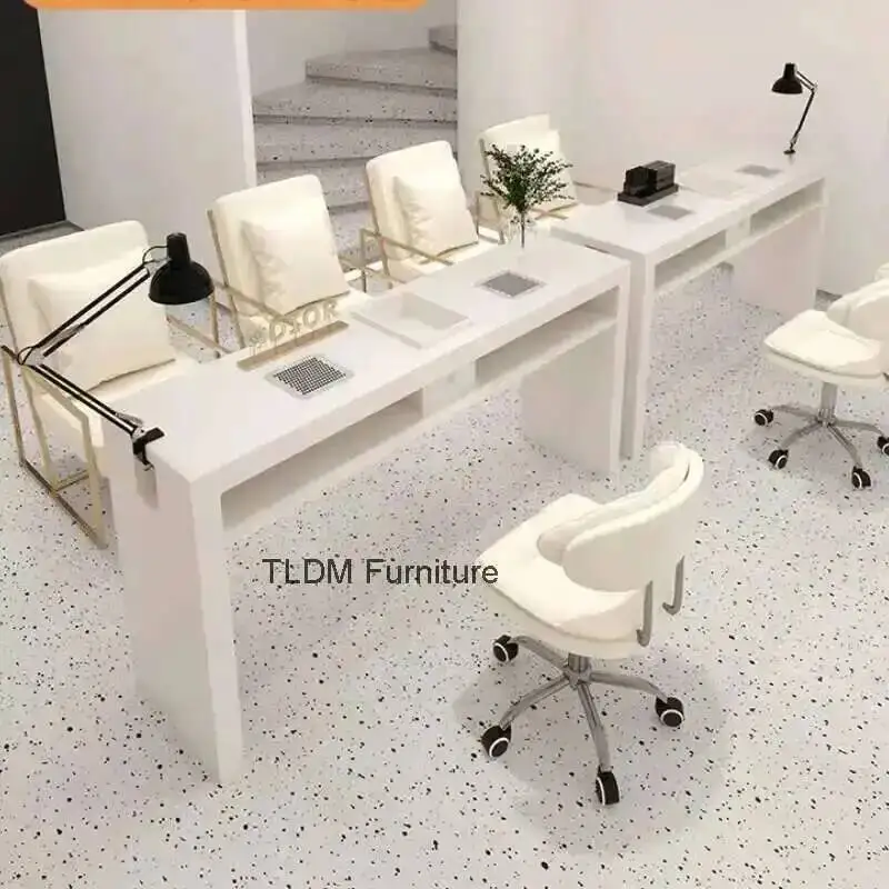 

Nail Manicure Professional Table Salon Makeup Rest Nails Lamp Desk Beauty Designer Japanese Storage Nageltisch Organizer