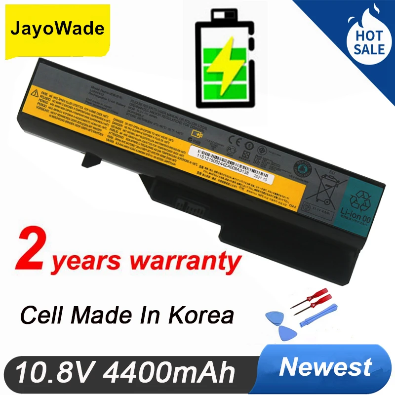 New L09S6Y02 Laptop Battery for Lenovo IdeaPad G460 G470 G570 G560 V360 V370 V470 Z460 Z465 B470 B570 L09L6Y02 4400mAh Batteries