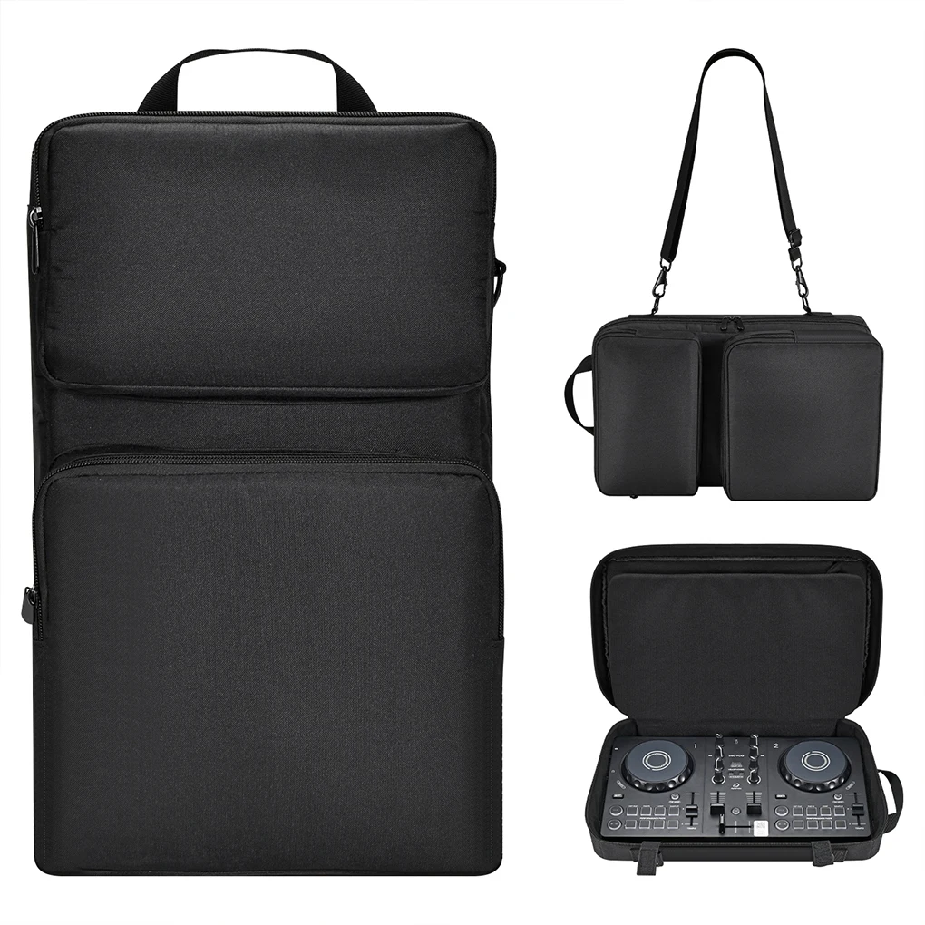 Travel Protective Bag for Pioneer DDJ- SR2 2023/ DDJ- SR 1st Gen Anti-Scratch Protector Bag Shockproof Adjustable Shoulder Strap